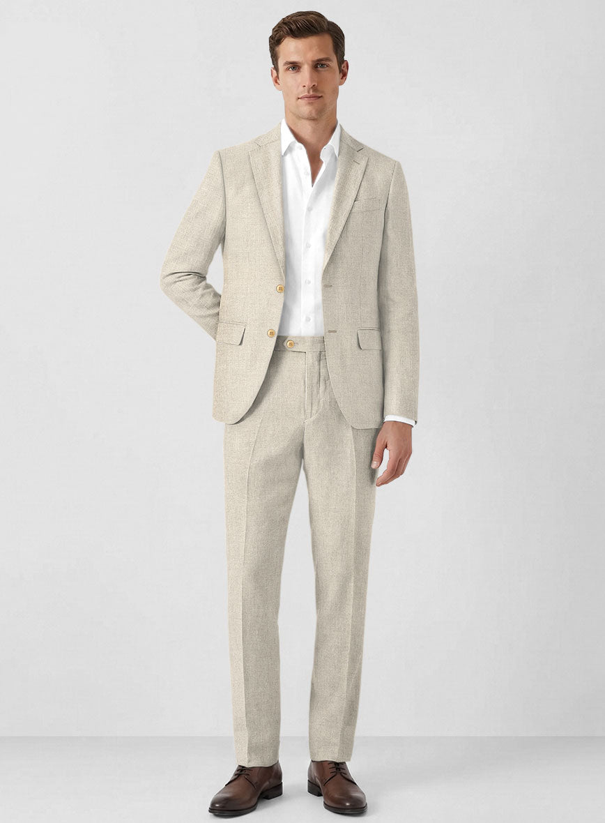 Solbiati Stone Beige Linen Suit - StudioSuits
