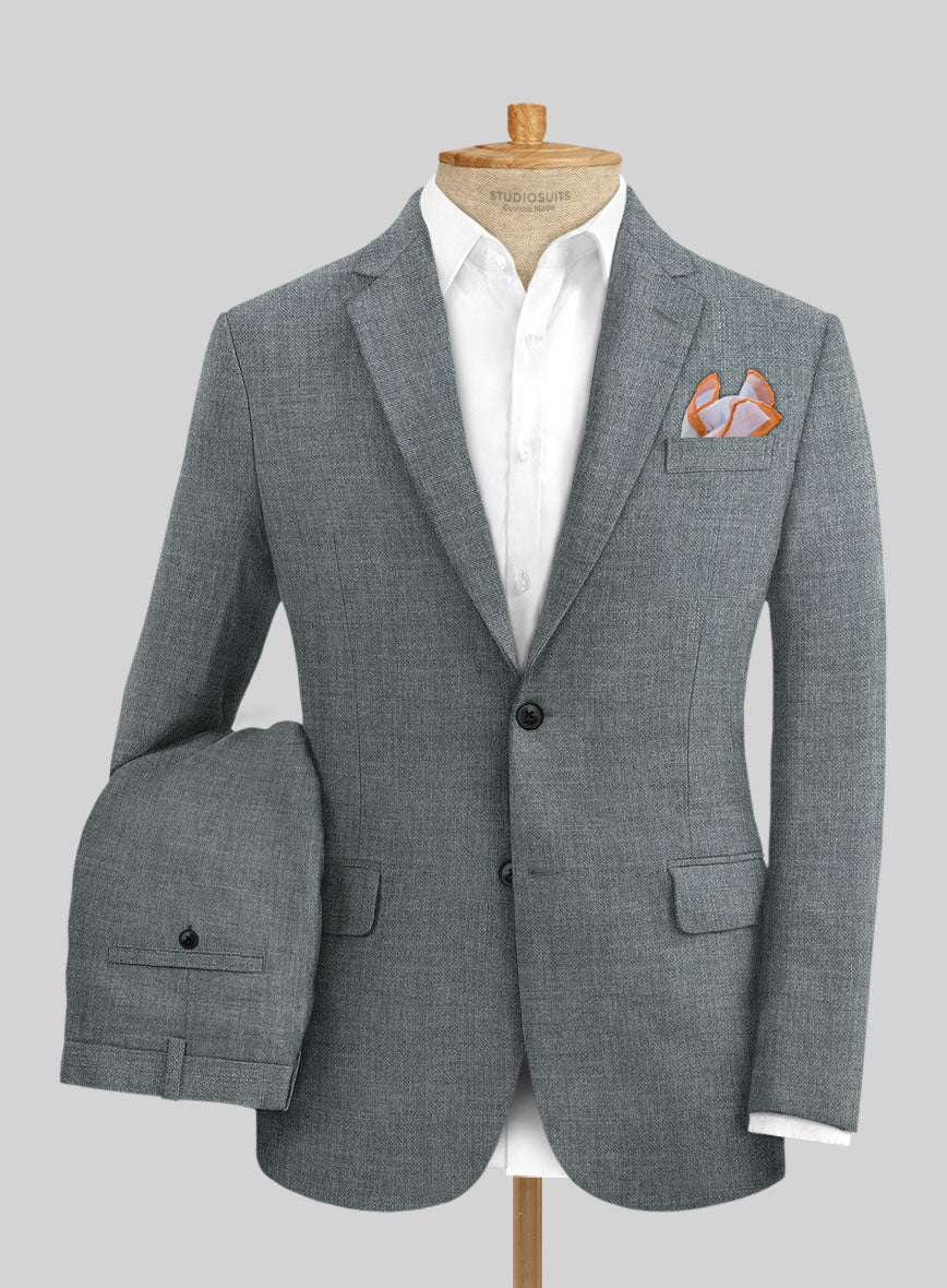 Solbiati Stone Gray Linen Suit - StudioSuits