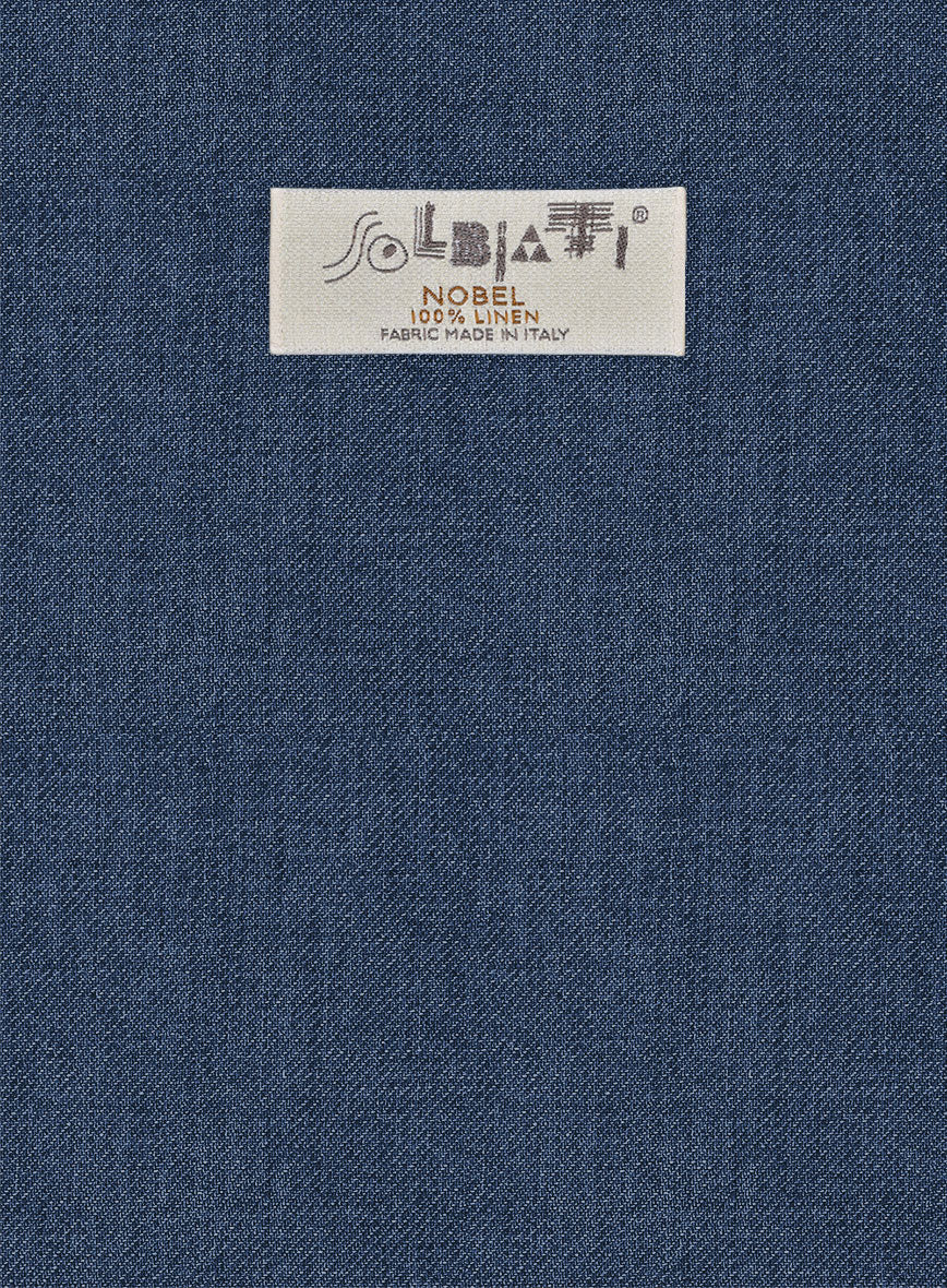 Solbiati Twill Indigo Linen Suit - StudioSuits