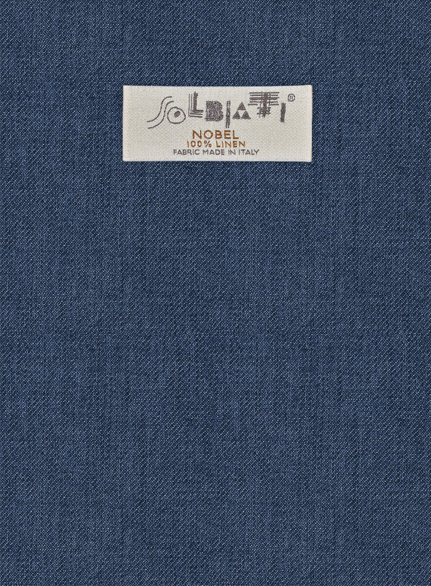 Solbiati Twill Indigo Linen Suit - StudioSuits
