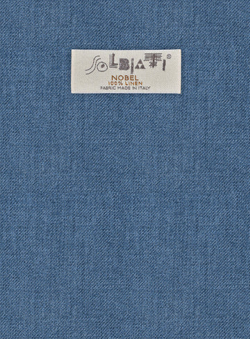 Solbiati Twill Stone Blue Linen Jacket - StudioSuits