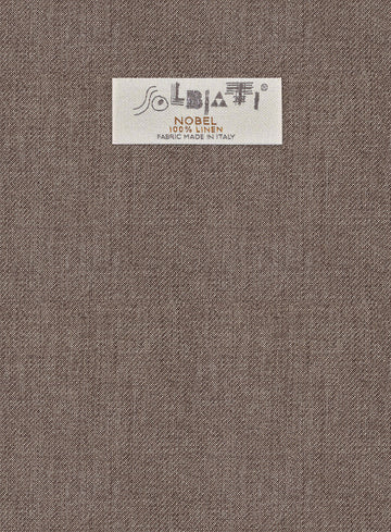 Solbiati Twill Stone Brown Linen Jacket - StudioSuits