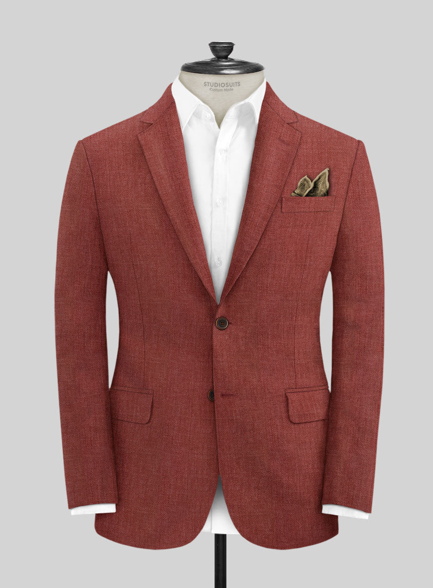 Solbiati Twill Wine Linen Suit - StudioSuits