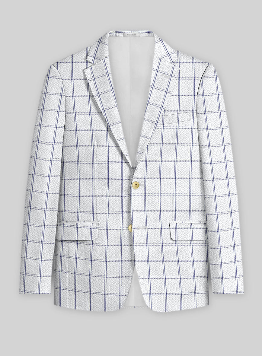 Solbiati White Checks Seersucker Suit - StudioSuits