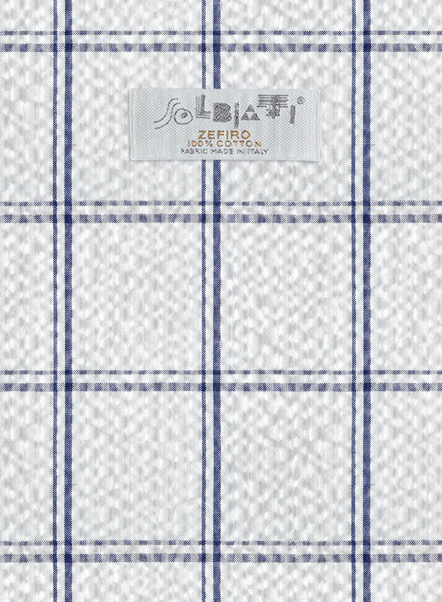 Solbiati White Checks Seersucker Suit - StudioSuits