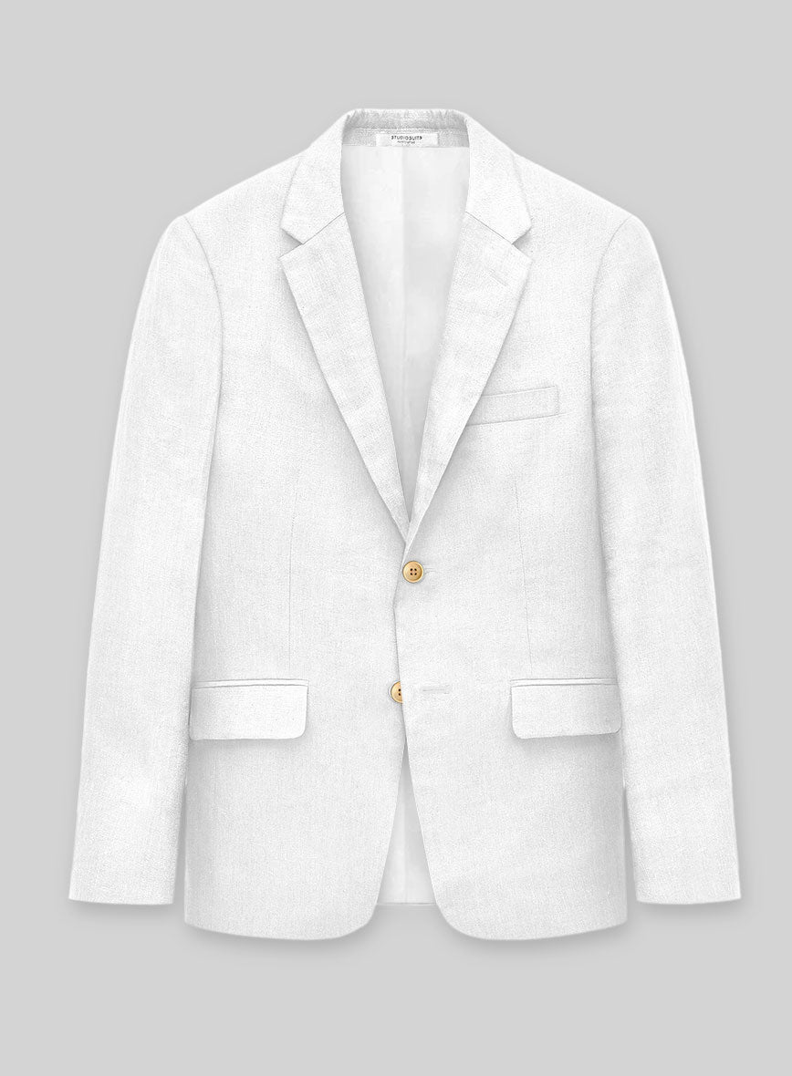 Solbiati White Linen Suit - StudioSuits