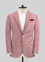 Solbiati Wine Houndstooth Linen Suit - StudioSuits