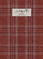 Solbiati Wine Square Linen Jacket - StudioSuits