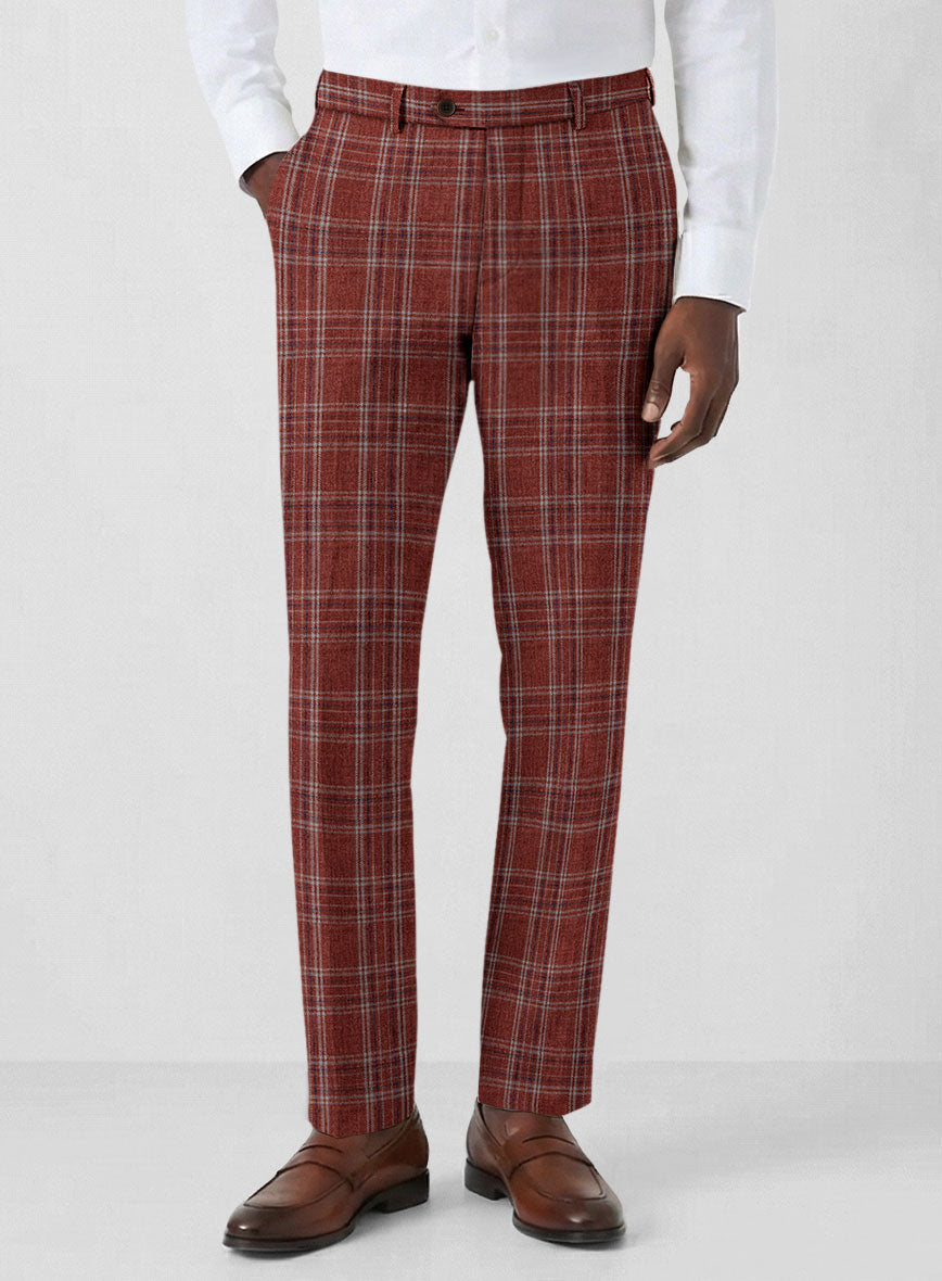 Solbiati Wine Square Linen Suit - StudioSuits