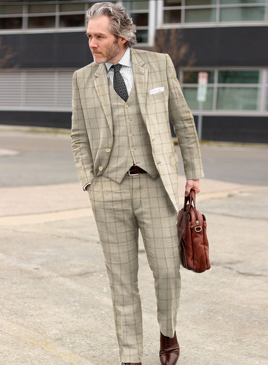 Solbiati Linen Wool Silk Otto Suit - StudioSuits