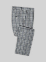 Solbiati Gray Checks Linen Pants - StudioSuits