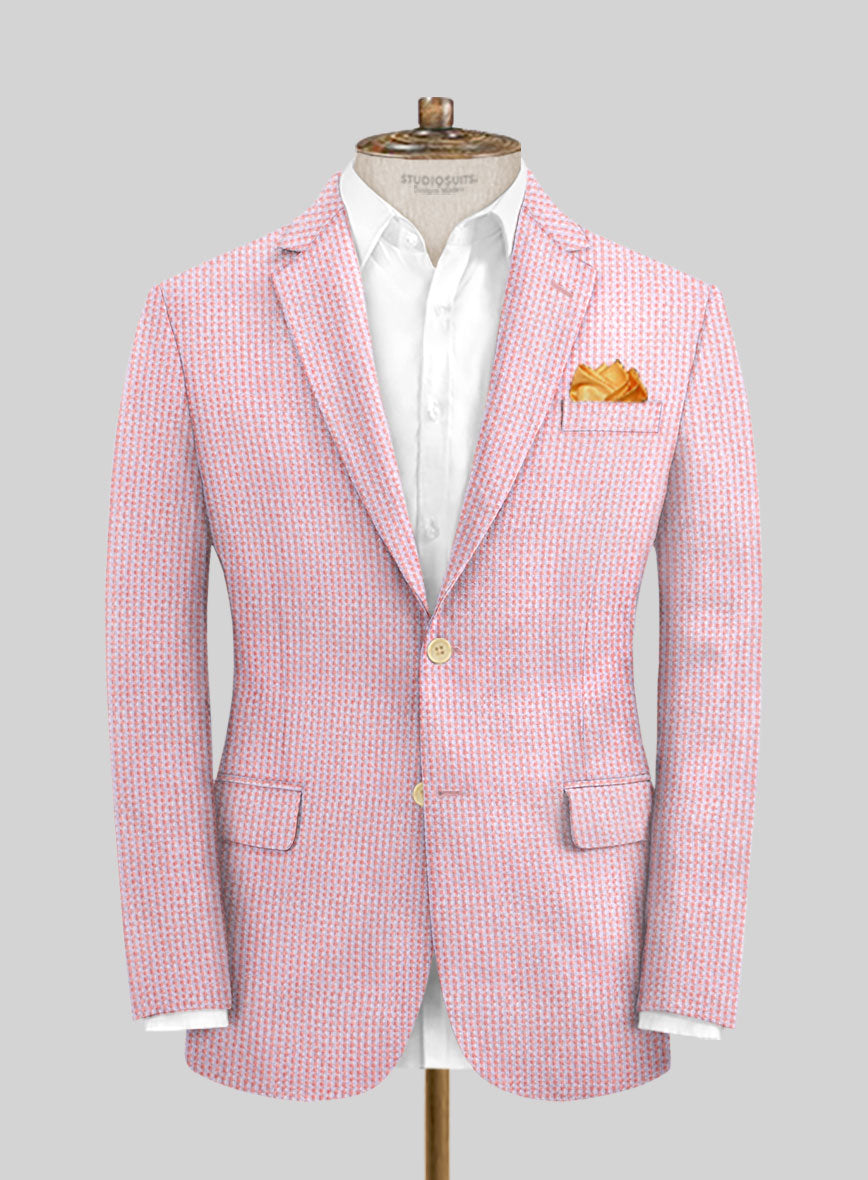 Solbiati Gingham Pink Seersucker Suit - StudioSuits