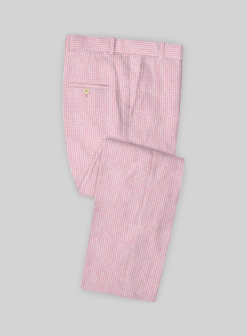 Solbiati Gingham Pink Seersucker Suit – StudioSuits