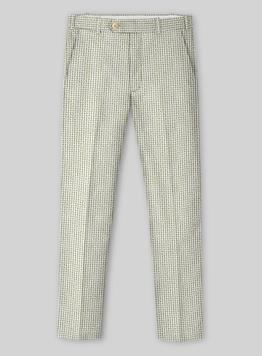 Solbiati Gingham Beige Seersucker Suit - StudioSuits