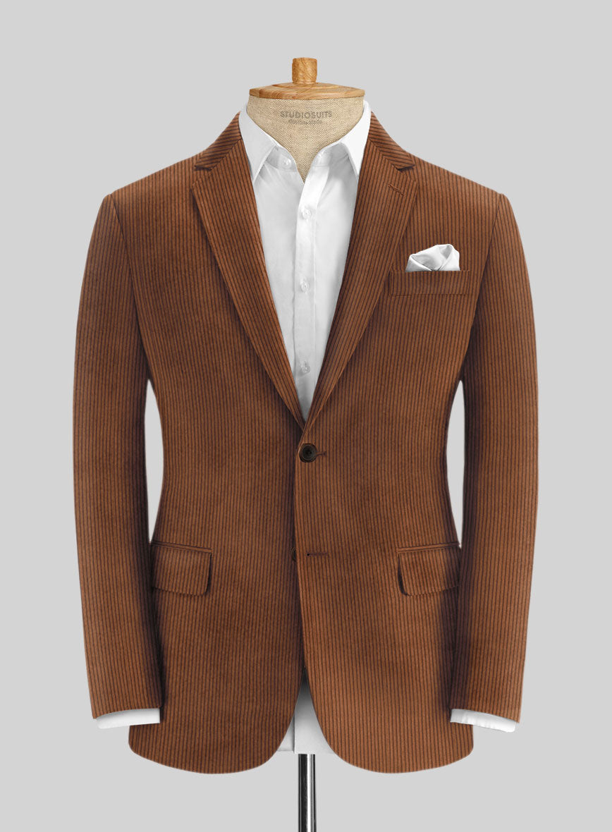 Spring Brown Corduroy Suit - StudioSuits