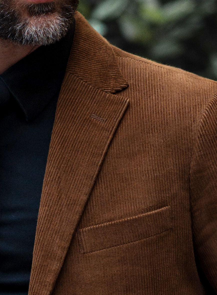 Spring Brown Corduroy Suit - StudioSuits