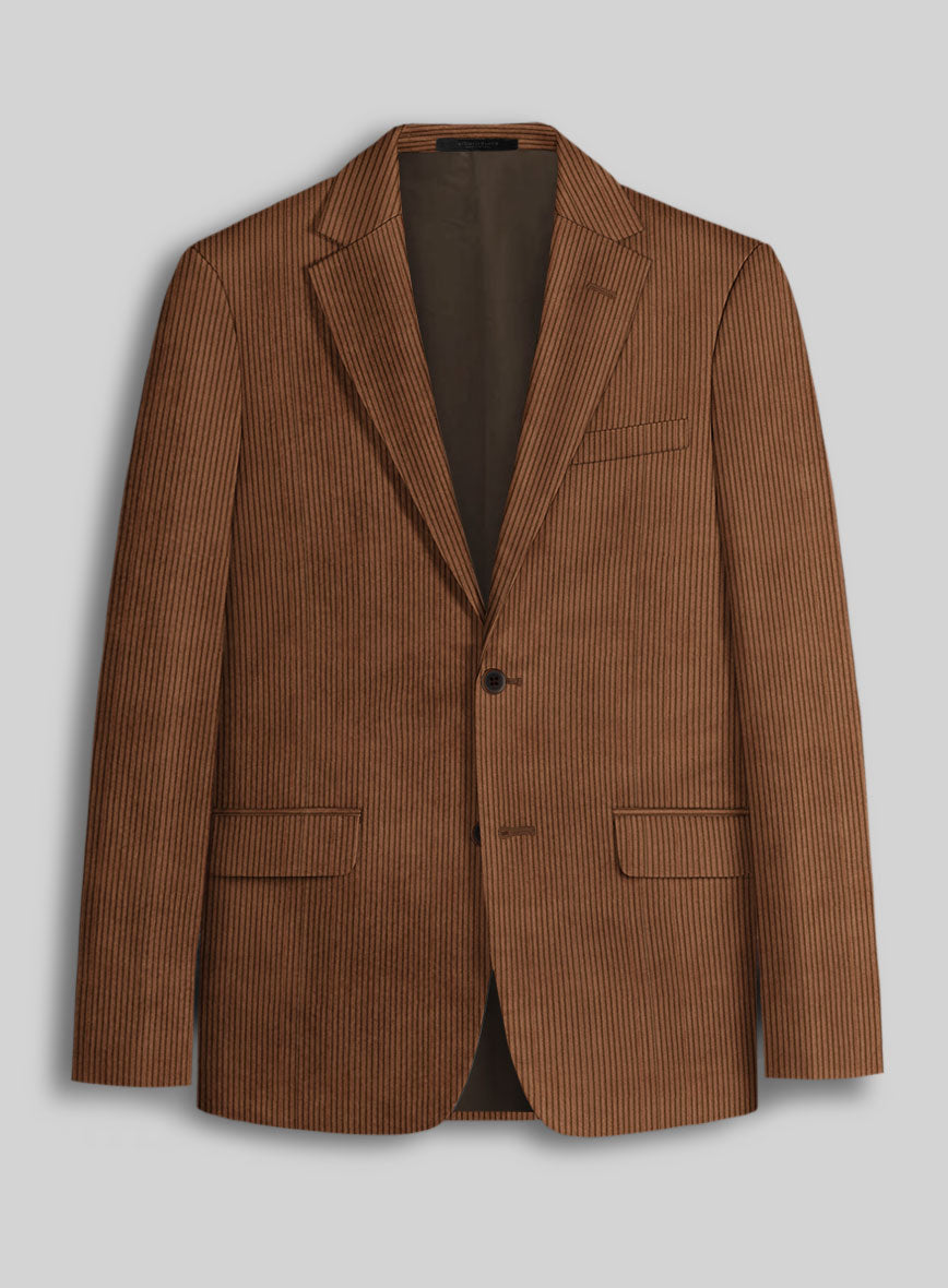 Spring Brown Corduroy Jacket - StudioSuits
