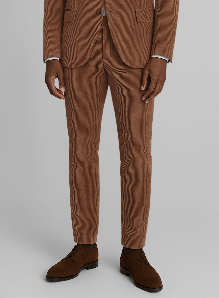 Spring Brown Corduroy Suit - StudioSuits