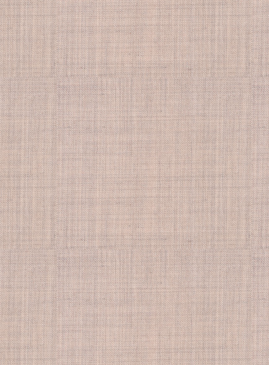 Spring Melange Oyster Pink Wool Pants - StudioSuits