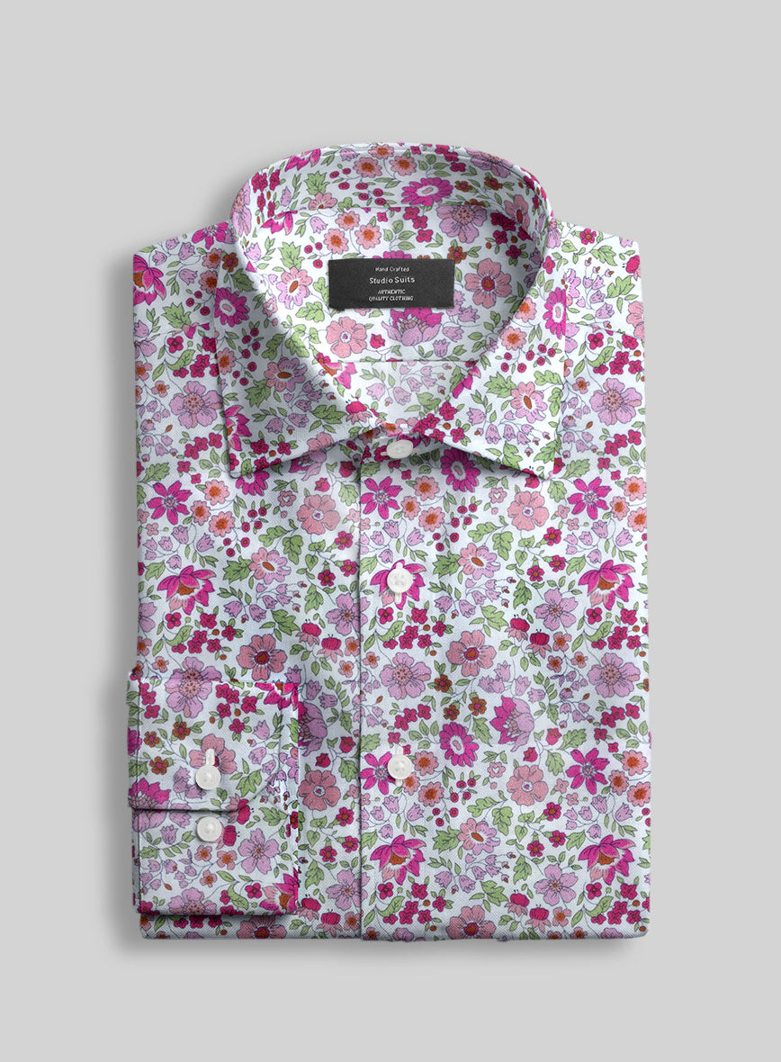 Spring Vale Feather Cotton Shirt - StudioSuits