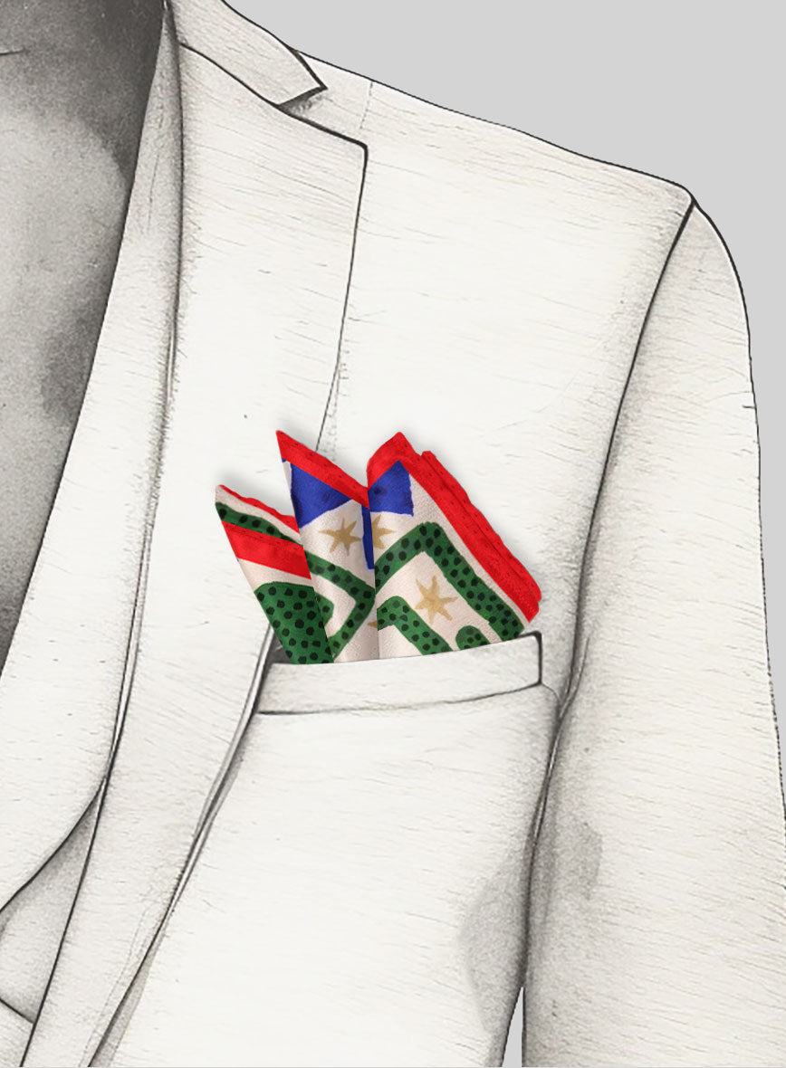 Starman Silk Pocket Square - StudioSuits
