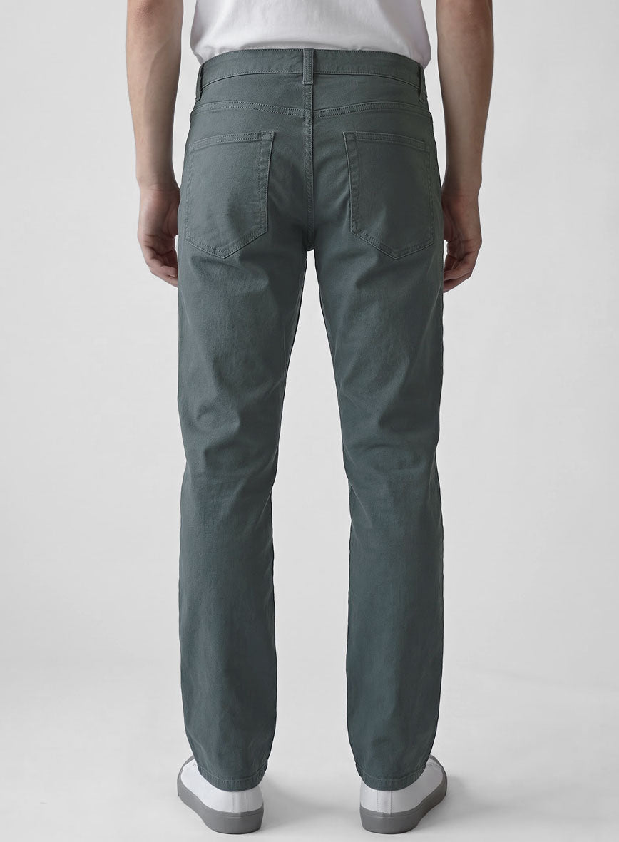 Steel Blue Stretch Chino Jeans - StudioSuits