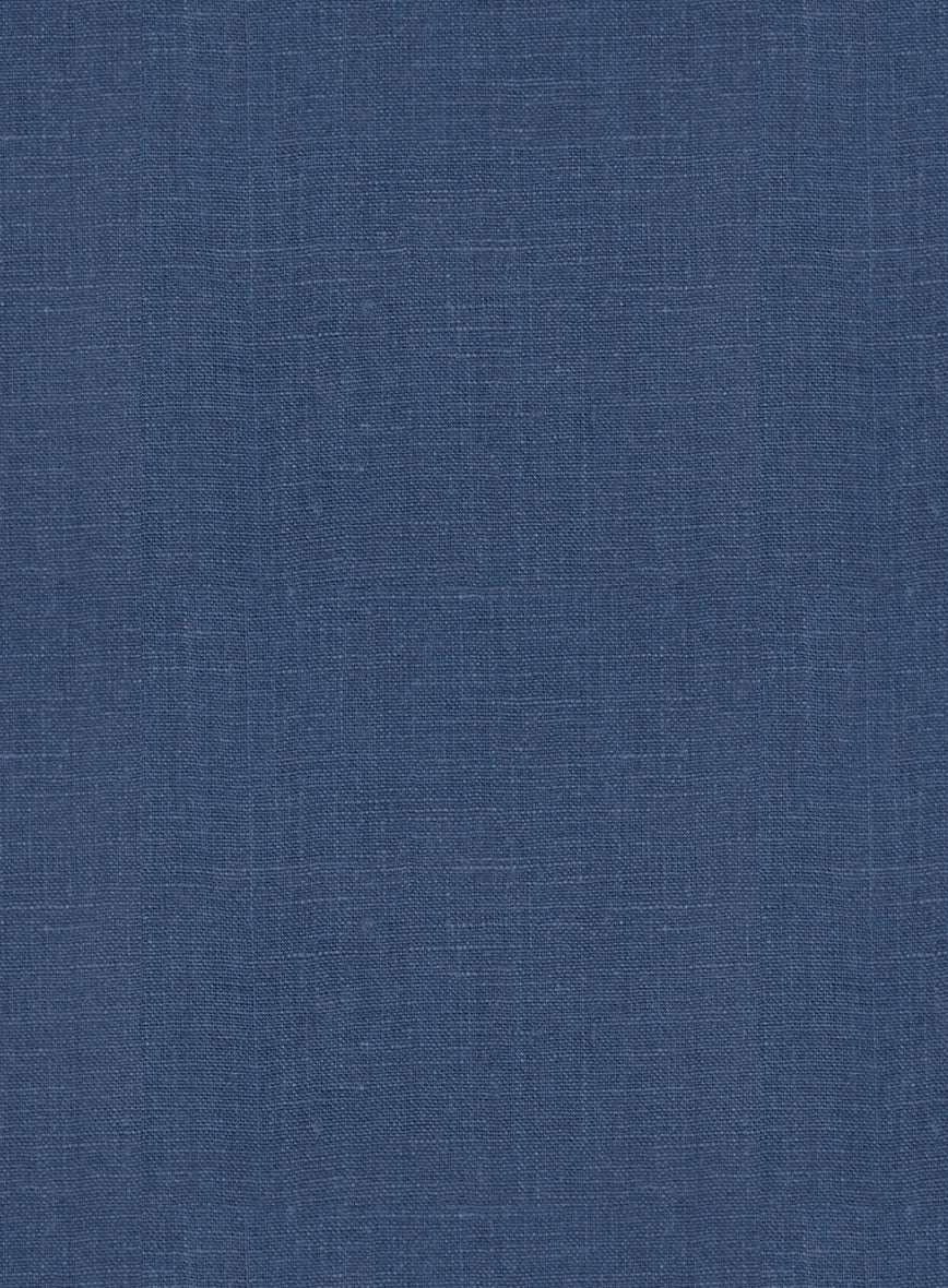 Stone Blue Linen Pants - StudioSuits