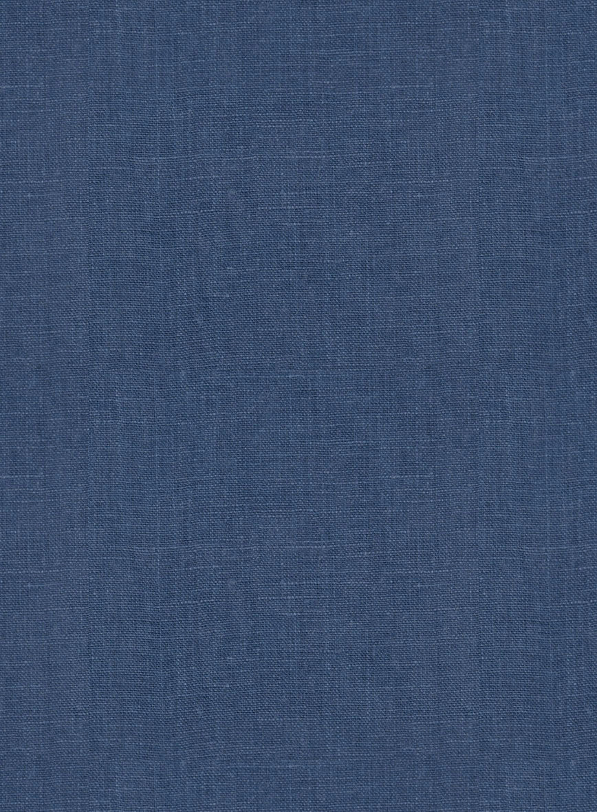 Stone Blue Linen Suit - StudioSuits