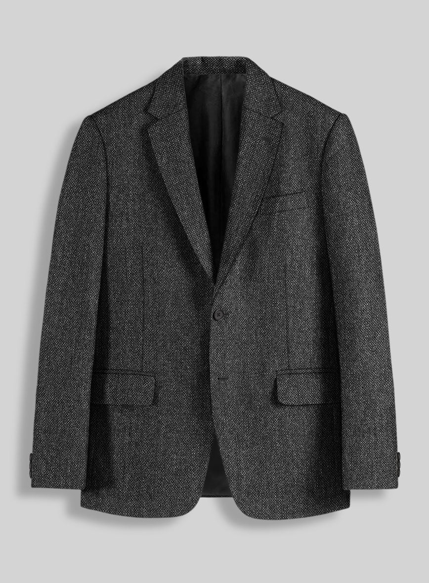 Stone Charcoal Tweed Suit - StudioSuits