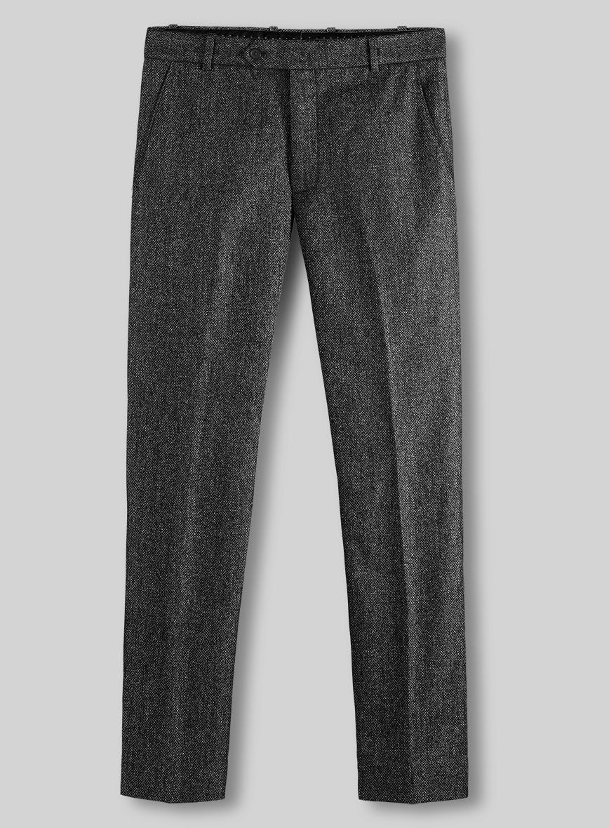 Stone Charcoal Tweed Suit - StudioSuits