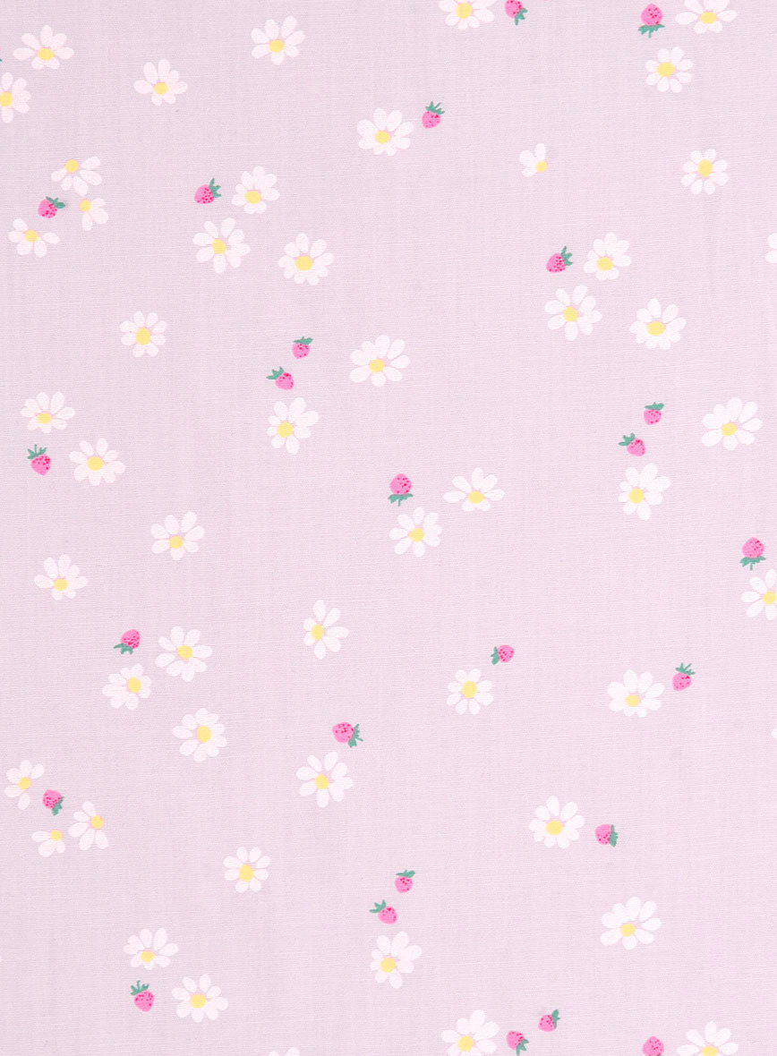 Strawberry Blossom Cotton Shirt - StudioSuits