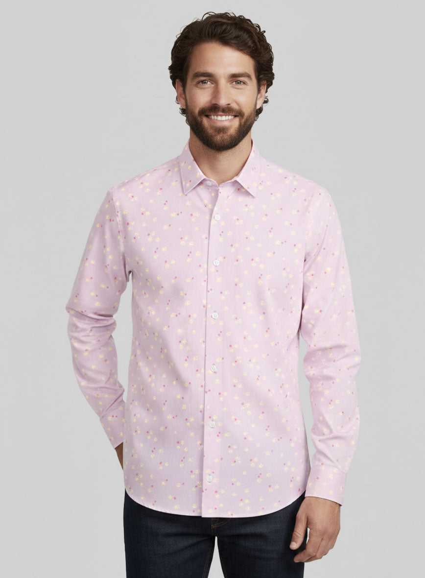 Strawberry Blossom Cotton Shirt - StudioSuits