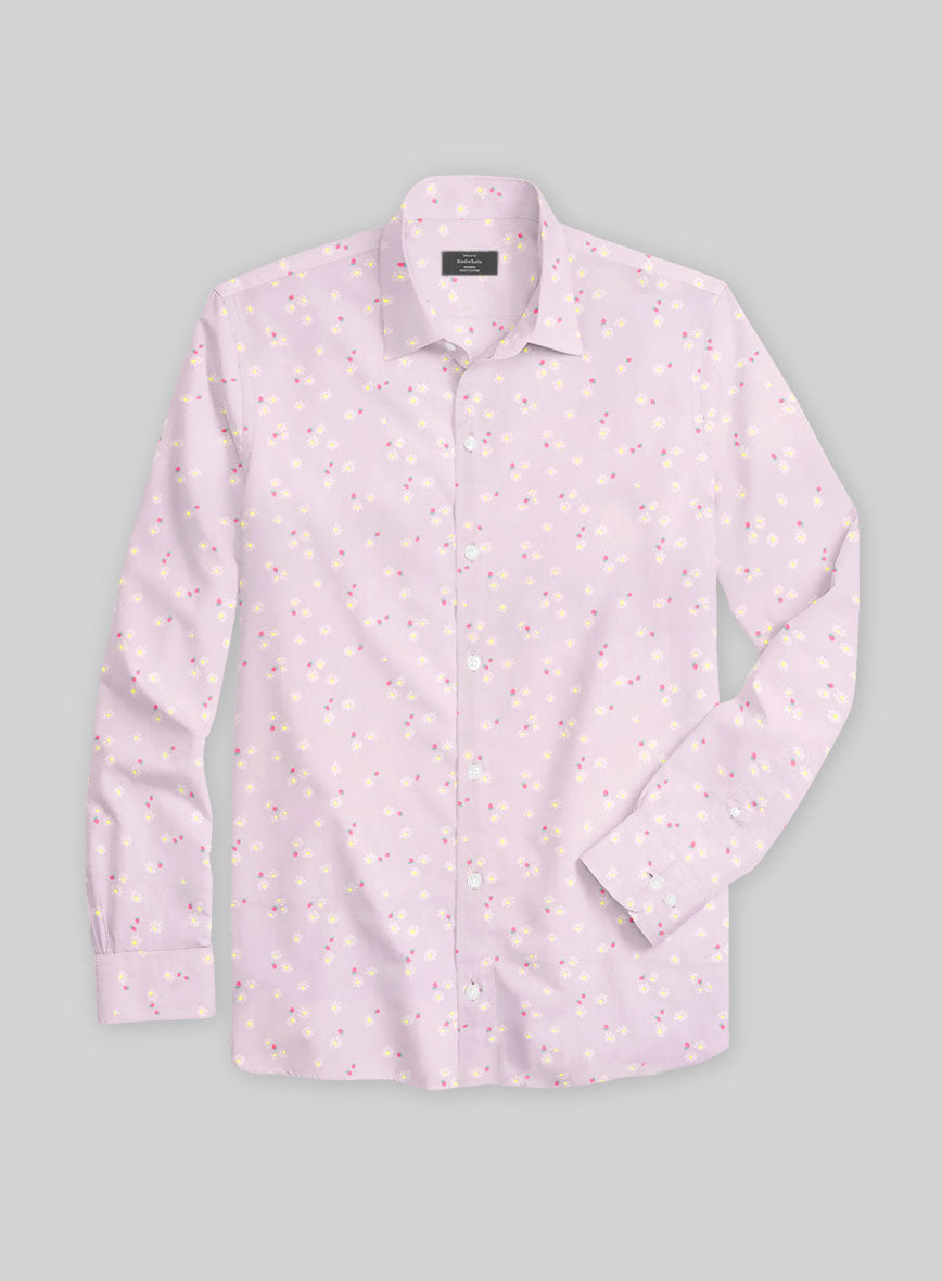 Strawberry Blossom Cotton Shirt - StudioSuits