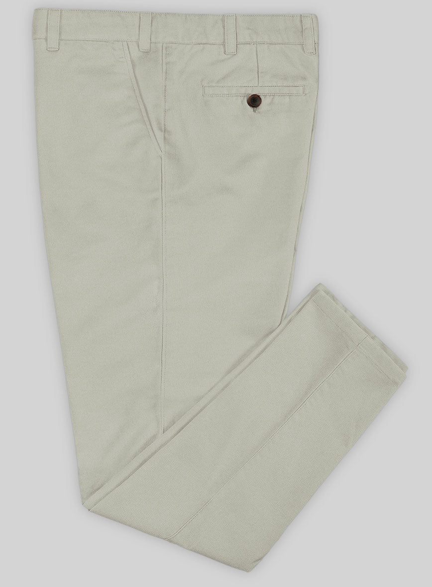 Washed Slate Green Stretch Chino Pants - StudioSuits