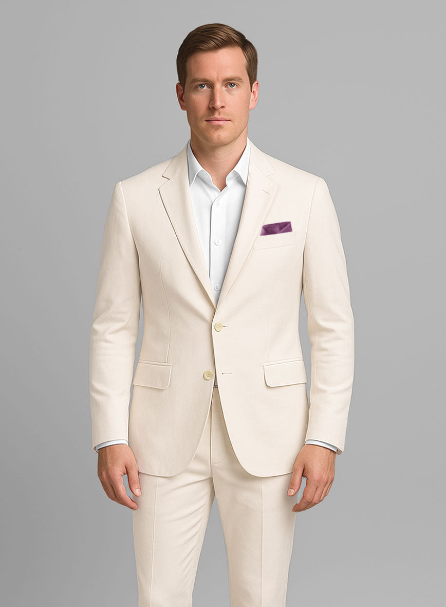 Stretch Summer Beige Chino Suit - StudioSuits