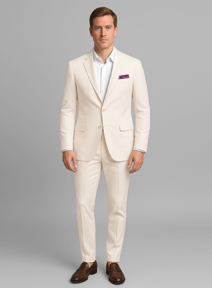 Stretch Summer Beige Chino Suit - StudioSuits