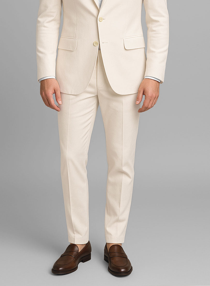 Stretch Summer Beige Chino Suit - StudioSuits