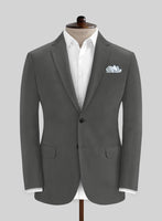 Stretch Summer Weight Gray Chino Jacket - StudioSuits