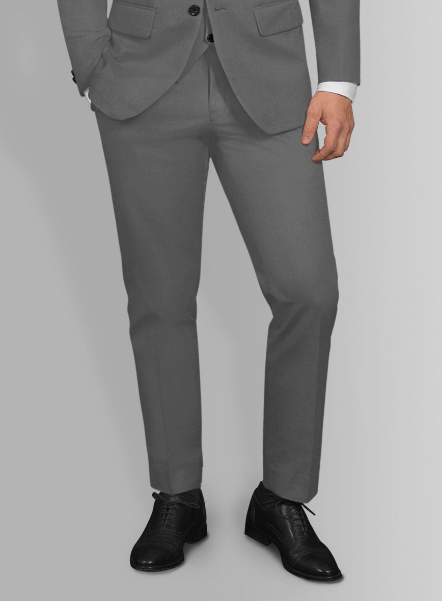 Stretch Summer Gray Chino Pants - StudioSuits