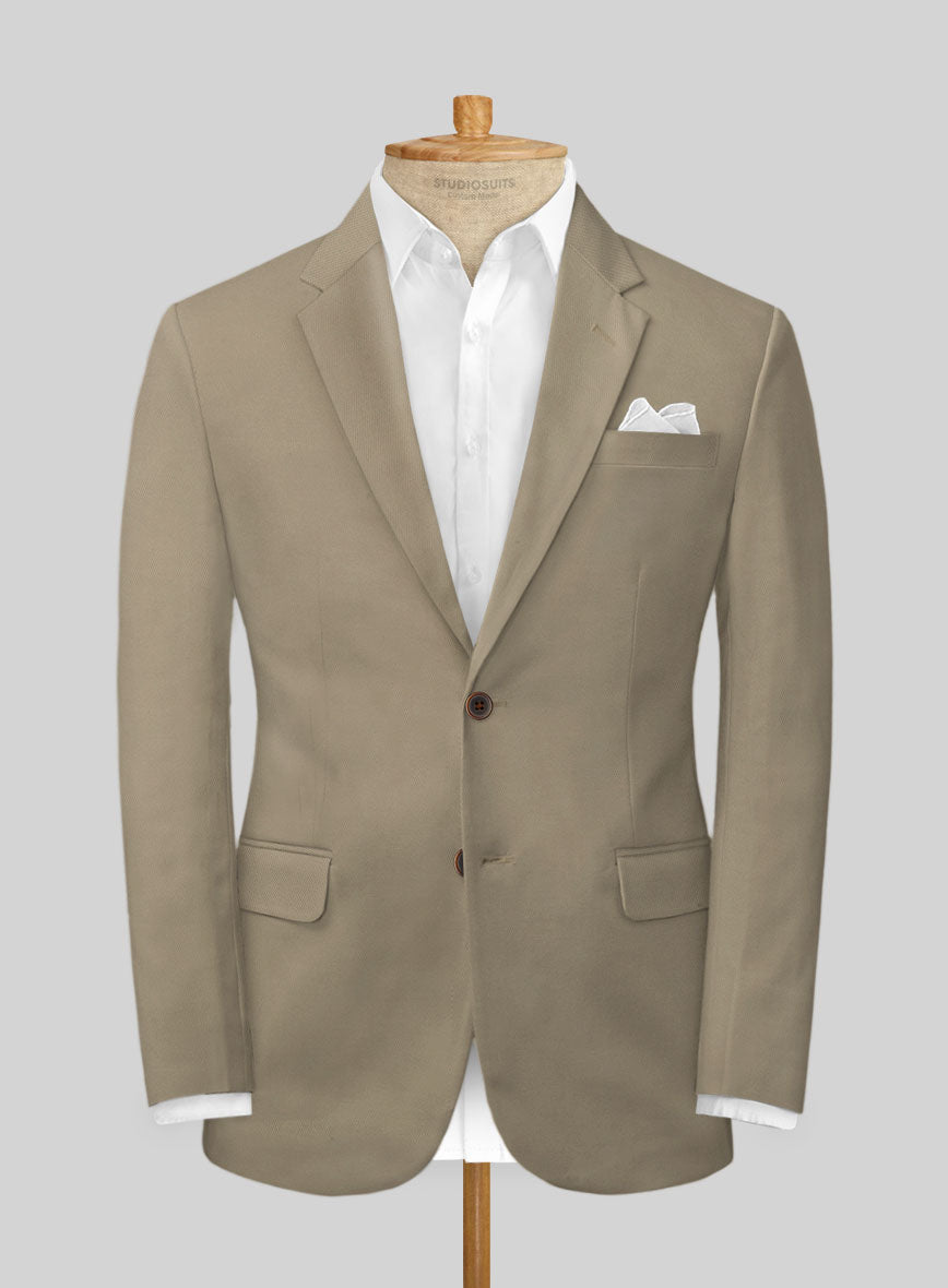 Stretch Summer khaki Chino Jacket - StudioSuits