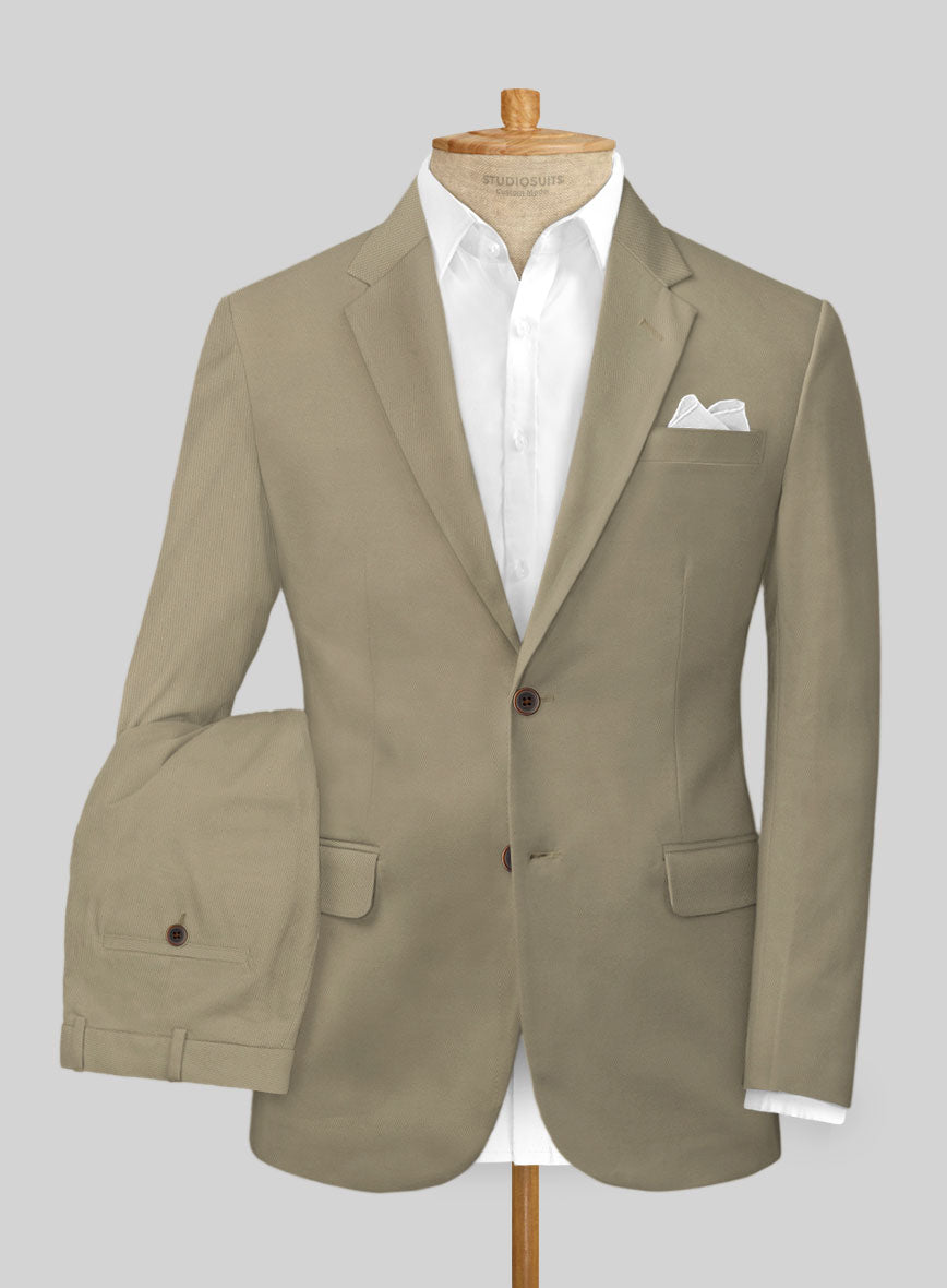 Stretch Summer Khaki Chino Suit - StudioSuits