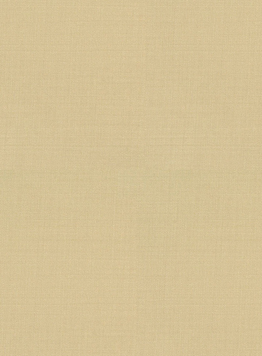 Stretch Beige Wool Highland Trousers - StudioSuits