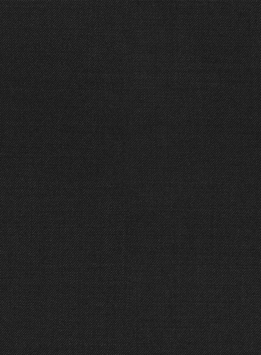 Stretch Black Wool Jacket - StudioSuits
