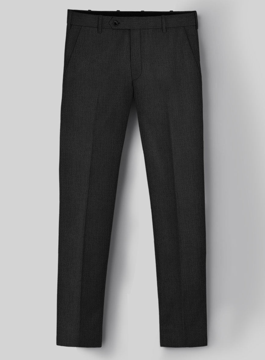 Stretch Charcoal Wool Pants - StudioSuits