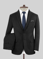 Stretch Charcoal Wool Suit