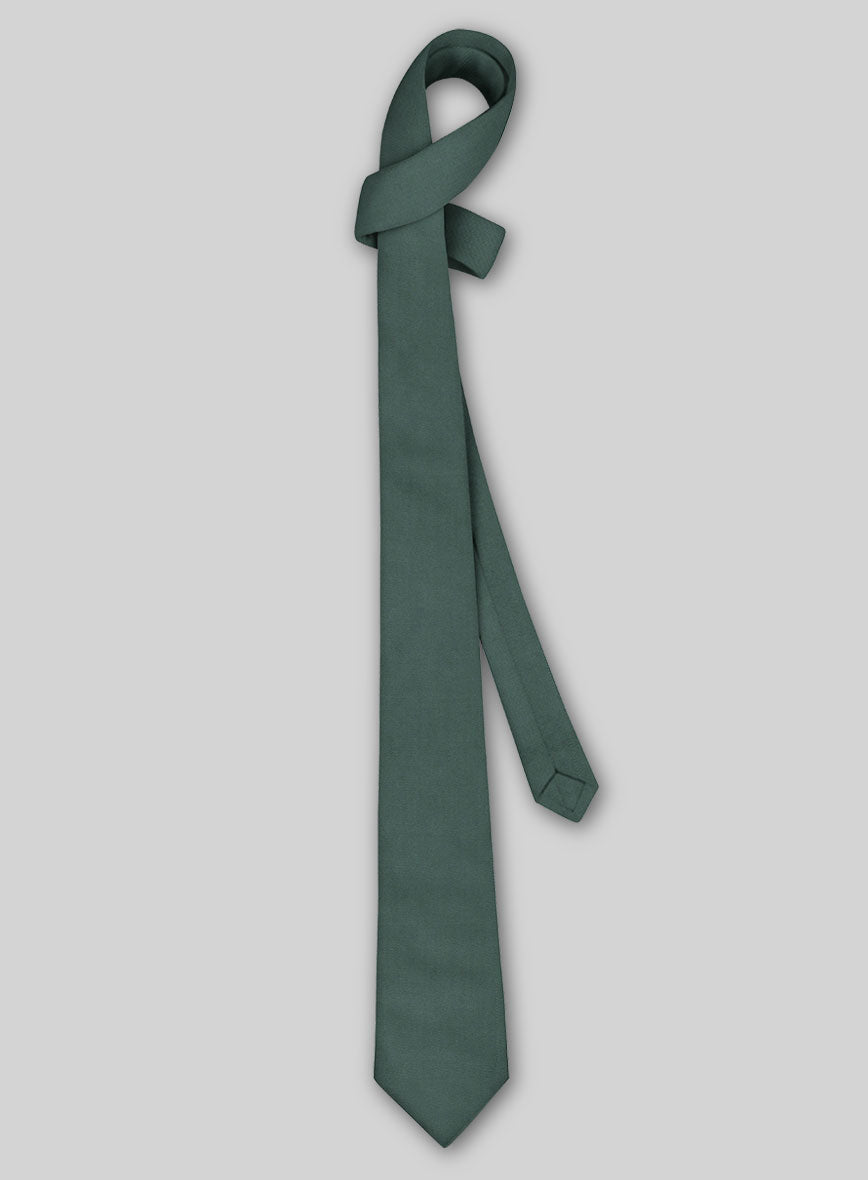 Stretch Cotton Tie - Gallo Green - StudioSuits