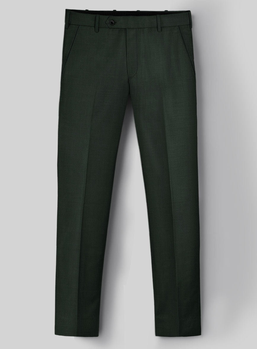 Stretch Green Wool Suit - StudioSuits