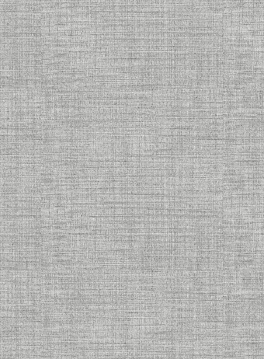 Stretch Light Gray Wool Pants - StudioSuits