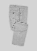Stretch Light Gray Wool Pants - StudioSuits