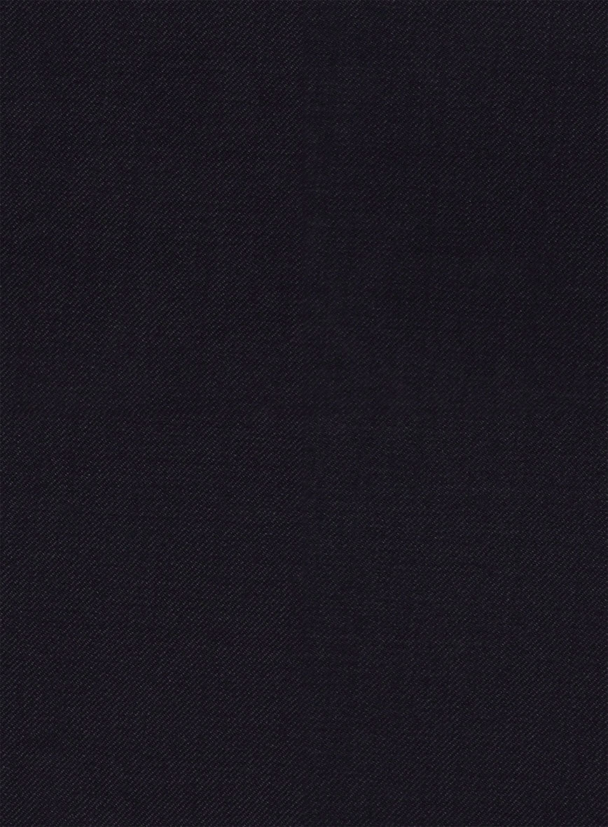 Stretch Midnight Blue Wool Jacket - StudioSuits